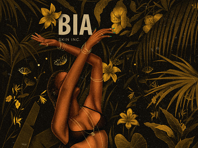 Bia Skin - Illustrations art brand design brand identity branding cosmetics identity design illustration packaging skin care woman