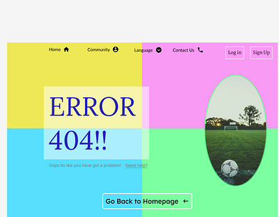 Error 404 Design! graphic design ui