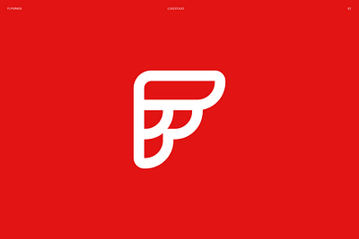 Flywings Logomark brandidentity branding design flogo graphicdesign logo logodesign minimal type typography wings