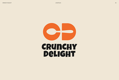 Crunchy Delight baking brandidentity branding crunchy design food graphicdesign logo logodesign minimal typo