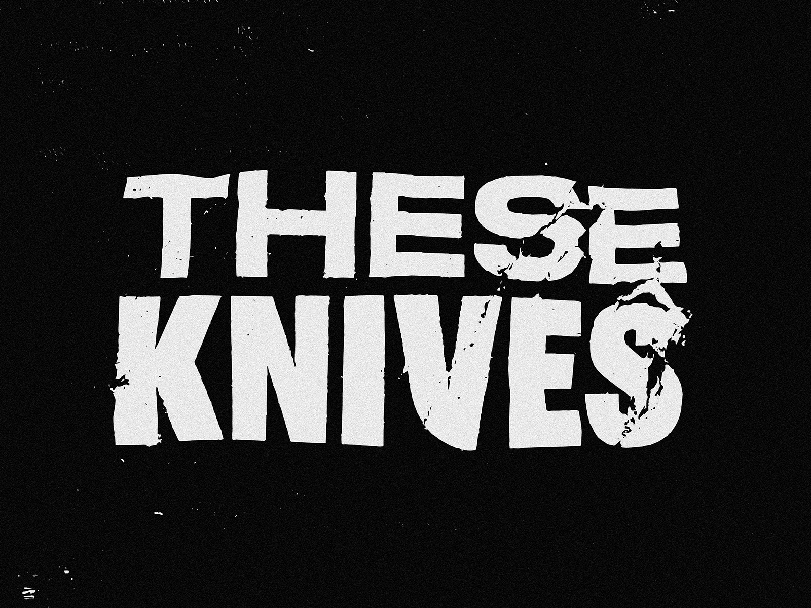 🔪🩸 band branding design logo music type typography