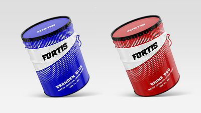 Fortis Paint Cans adobe illustrator branding design digital graphic design logo photoshop