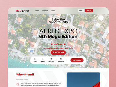 RED EXPO Event 3d app branding business design graphic design illustration logo mangment motion graphics realestate ui ux web design website