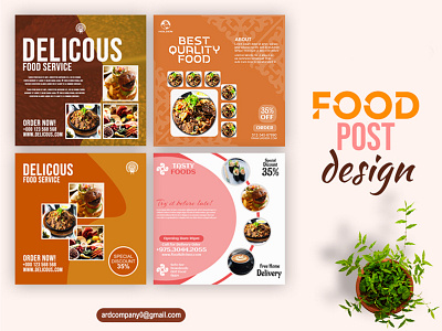 Food Post Design Template ads advertising banner branding design discount food foodads foodmenu graphic design post poster restaurant sale socialmedia template