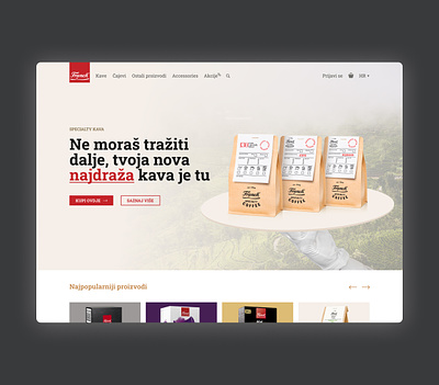 Franck webshop concept coffee redesign tea web web design webredesign