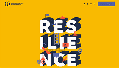 ACSA - Resilience Animation animation annual report campaign construction illustrator website design