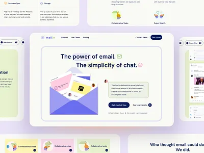 Web Design: Communication Platform agile ai automation b2b collaboration communication platform design designer dev tool landing page management marketing minimal product saas software technology uiux web design website