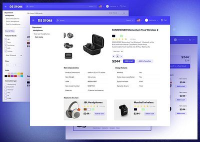 Product page design design online store ui ux web