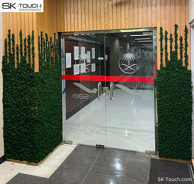 Saudia Aerospace Engineering Green Wall green wall technologies interior architecture interior design