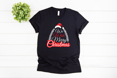 Christmas T-shirt Design black typography t shirt design branding christmas t shirt design design graphic design illustrator t shirt design typography t shirt design