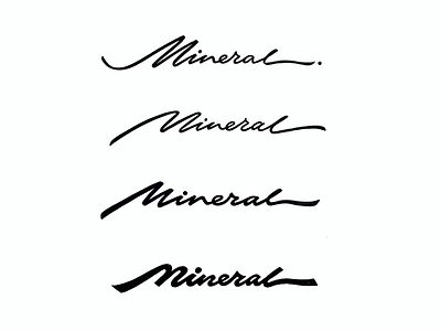 Mineral branding brushlettering calligraphy custom flow handwritten identity lettering logo logotype mineral premium process script signature sophisticated water