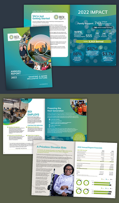 Bobby Dodd Institute 2022 Annual Report design graphic design