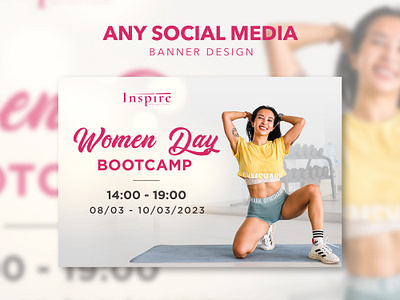 Women Day Fitness fitness graphic design illustrator photoshop social media women day