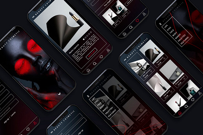 cosmetic mobile app app design graphic design ui ux