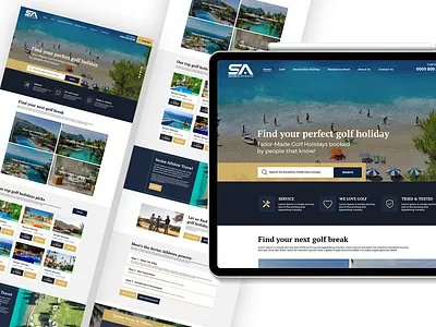Golf Tour Booking 2023 design branding design dribble design graphic design landing page design uidesign web web concept website design