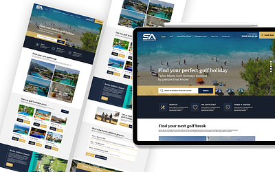 Golf Tour Booking 2023 design branding design dribble design graphic design landing page design uidesign web web concept website design