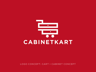 Cabinetkart logo design branding cabinet logo cart cart concept cart logo e commerce e commerce logo graphic design icon illustration logo logo design logo idea logo mdesign online shopping logo