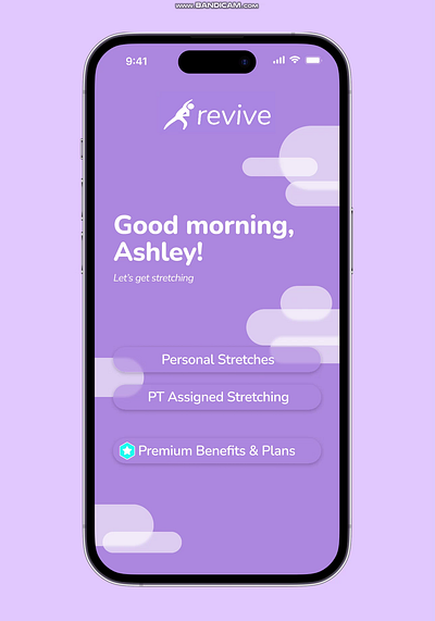 Revive Fitness App education entrepreneurship productdesign ui ux