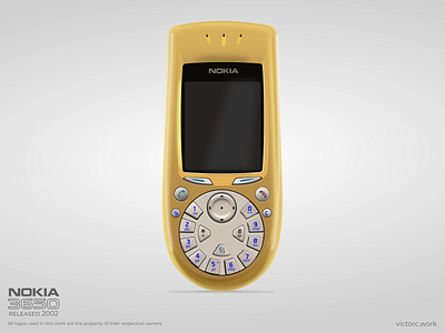 NOKIA 3650 • Made in Figma skeuomorphism symbian yellow