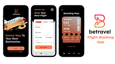 Betravel- Flight Booking App app app design booking flight flight booking mobile app mobile design modern travel travel app ux design