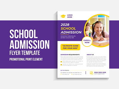 Education admission flyer learning