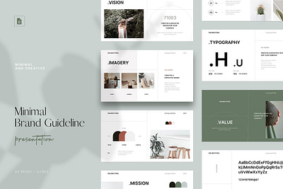 Minimal Brand Guideline Template #2 app branding design graphic design illustration logo typography ui ux vector