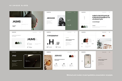 Minimal Brand Guideline Template #4 app branding design graphic design illustration logo typography ui ux vector