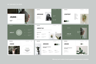 Minimal Brand Guideline Template #5 app branding design graphic design illustration logo typography ui ux vector