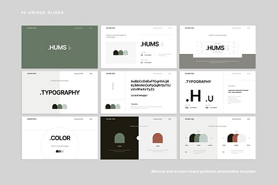 Minimal Brand Guideline Template #6 app branding design graphic design illustration logo typography ui ux vector