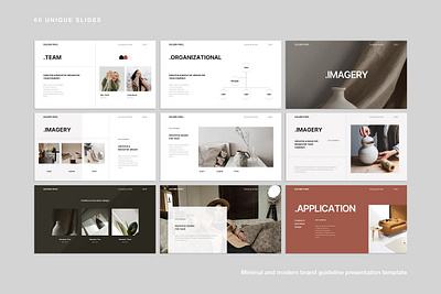 Minimal Brand Guideline Template #9 app branding design graphic design illustration logo typography ui ux vector