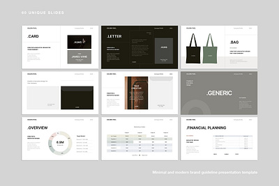 Minimal Brand Guideline Template #10 app branding design graphic design illustration logo typography ui ux vector