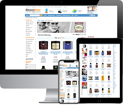 Shave Now ecommerce design logo ui website design website designer