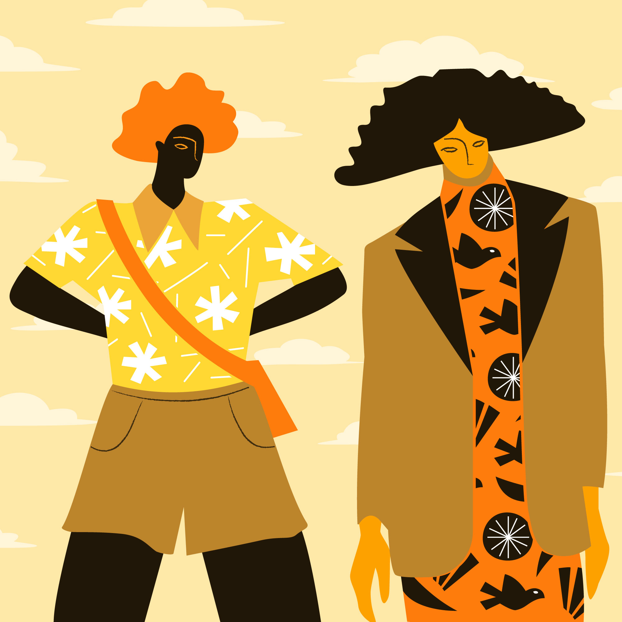 Women clothes digital illustration editorial illustration fashion female flat design flat illustration illustration illustrator pattern vector women