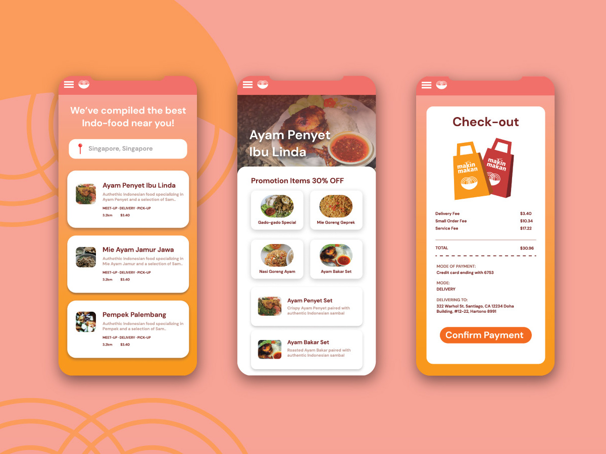 Makin Makan | UI UX by Raisya Shabira on Dribbble