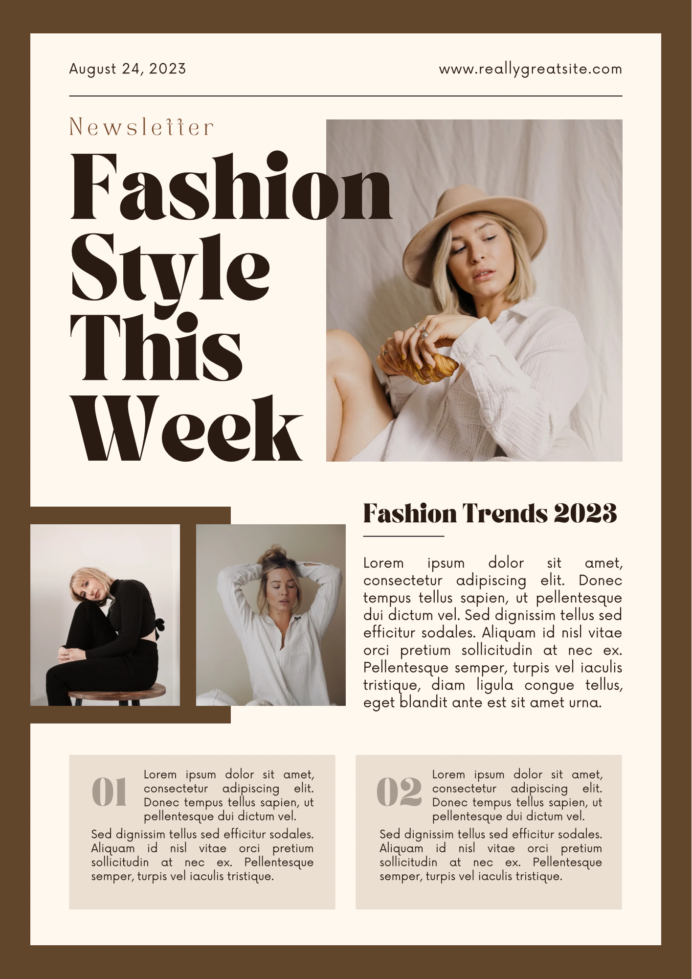 FASHION NEWSLETTER by Sawan Rokhe on Dribbble