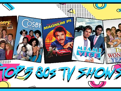 Top 5 80s TV Shows of All Time branding