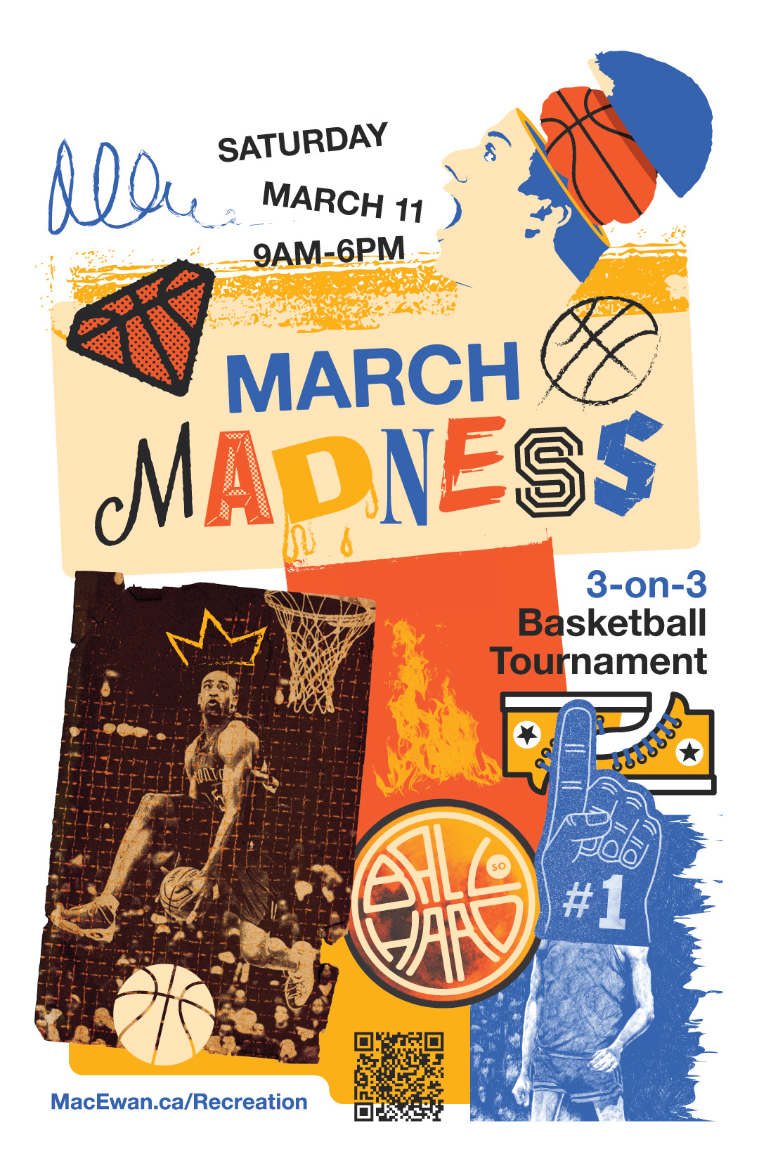 Example of march madness collage poster
