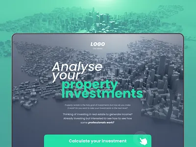 Property Investment analyzer application company investment market property real estate report service table ui ux website