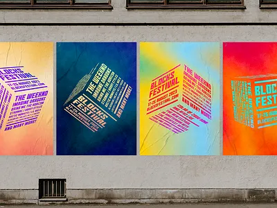Blocks Festival animation brand design branding design festival graphic design identity logo posters visual language