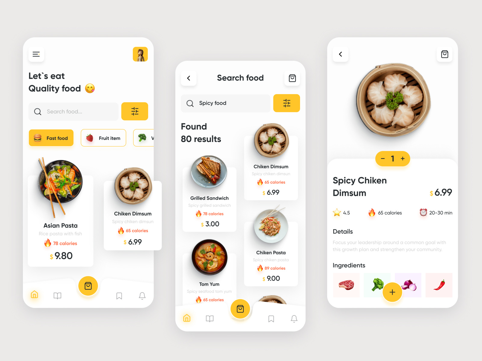 Food delivery - Mobile app by Anna Shpytalna on Dribbble