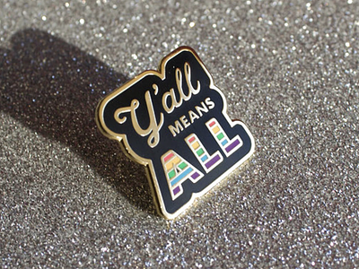 Y'all Means All Enamel Pin accessories enamel pin etsy physical product pin product design texas yall