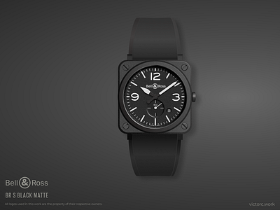 A Bell & Ross watch • Made in Figma aviator bell ross black design drawing elegance figma gradient illustration luxury product product mockup realistic shading shadow skeuomorphism vector watch