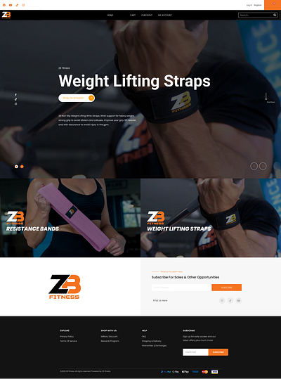 ZB Fitness, A Fitness Company branding design ux web design website wordpress