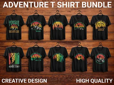 Adventure t shirt bundle adventure hiking mountain riding sunshine