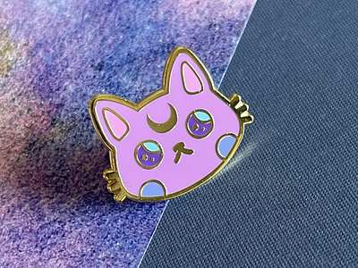 Luna Enamel Pin accessories anime cat cosplay enamel pin kawaii lapel pin luna moon pin sailor moon