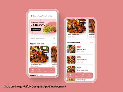 FOOD DELIVERY APP UI/UX Design app deign app development graphic design ui ux visuals deign web design