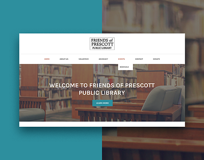Friends of Prescott Public Library design graphic design library prescott ui xd