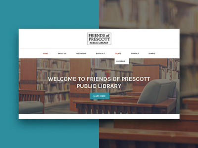 Friends of Prescott Public Library design graphic design library prescott ui xd