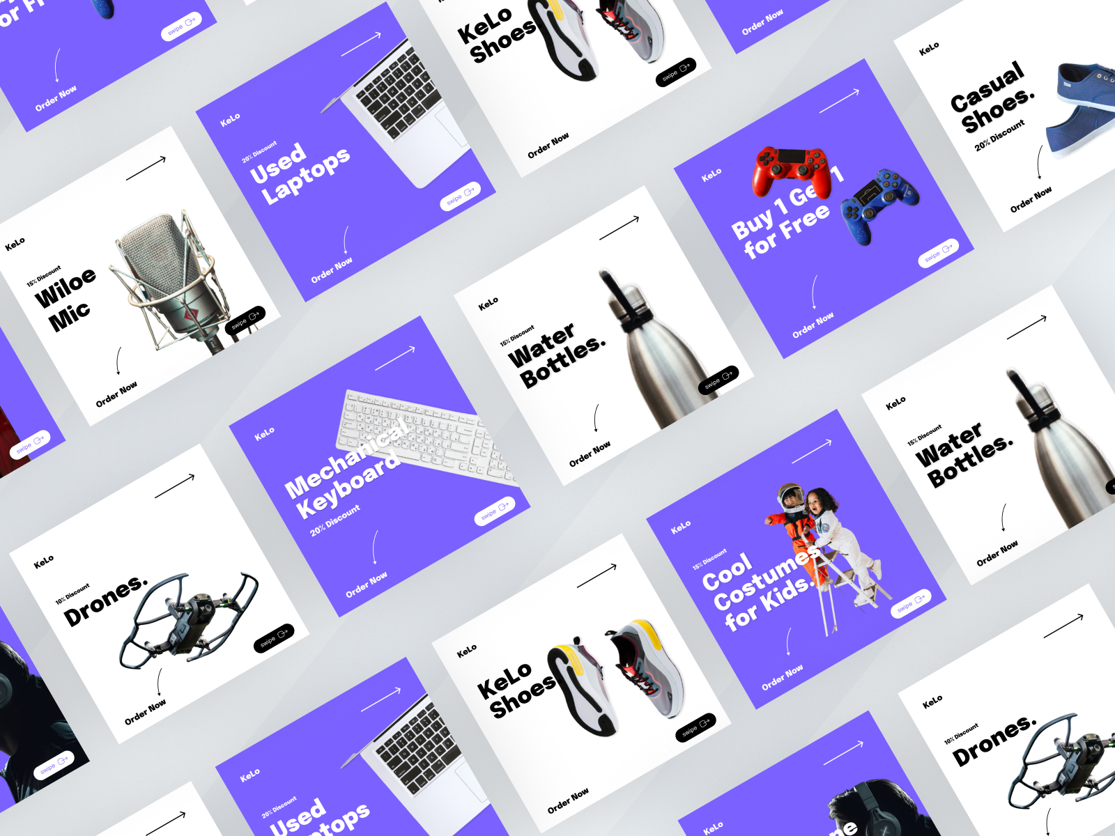 KELO — Instagram Social Media Posts Design Kit — Figma carousels facebook figma fiverr freelance graphic design instagram linkedin online business online presence post design reels remote snapchat social media design social media posts social presence tiktok twitter upwork