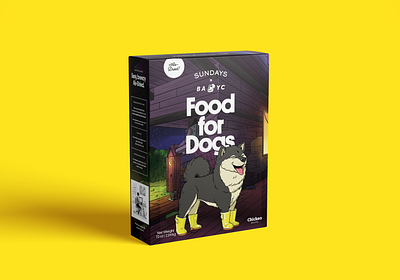 SUNDAYS x BAKC design dog food dogs illustration nft packaging